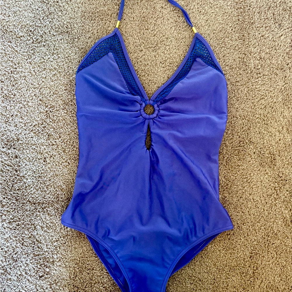 VENUS Royal Blue One Piece Deep Open Back neck Swimsuit